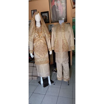 Baju Koto Gadang Modern lengkap FREE kalung gaban not anak daro fashion muslim, hijab, baju pengante