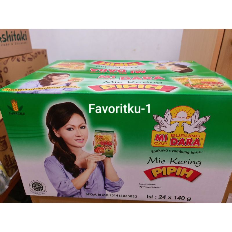 

Mie Kering Pipih Cap BURUNG DARA 140 gr.1 Bungkus Isi 2 Pcs1 Dos Isi 24 Bungkus