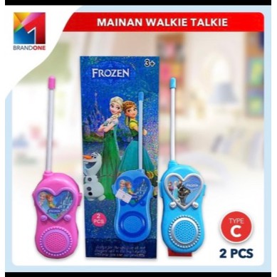 Walkie Talkie Mainan Anak / HT Karakter Spiderman / PRINCESS / FROZEN