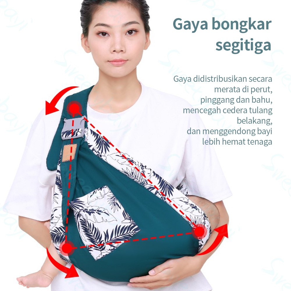 Sweetybayi Gendongan Bayi Samping Multifungsi baby carrier