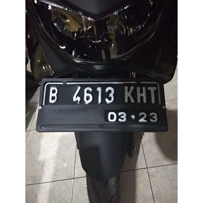 Tutup Plat Nomor Motor Exclusive List Merah Model Honda 1 Set Depan Belakang Cover plat Nomor /Pelindung Plat Nomor