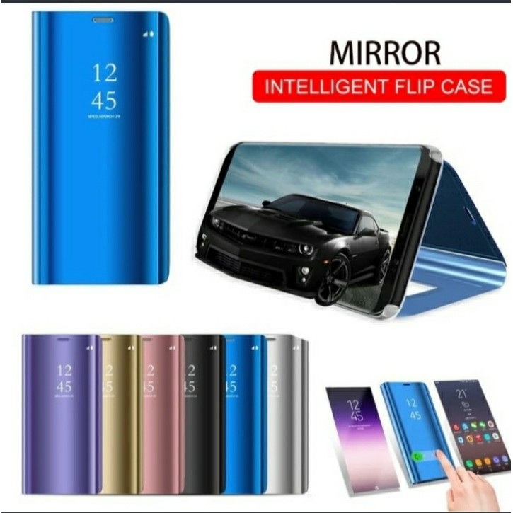 FLIP CASE SAMSUNG A10S CLEAR VIEW STANDING - SC