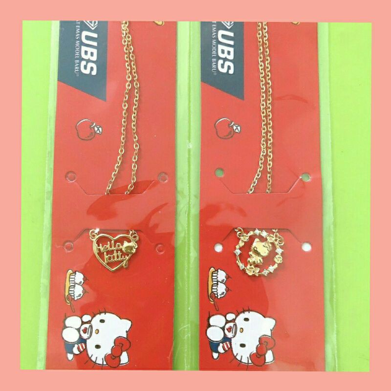 KALUNG HELLO KITTY RING LOVE DAN RING BULAT UBS 375