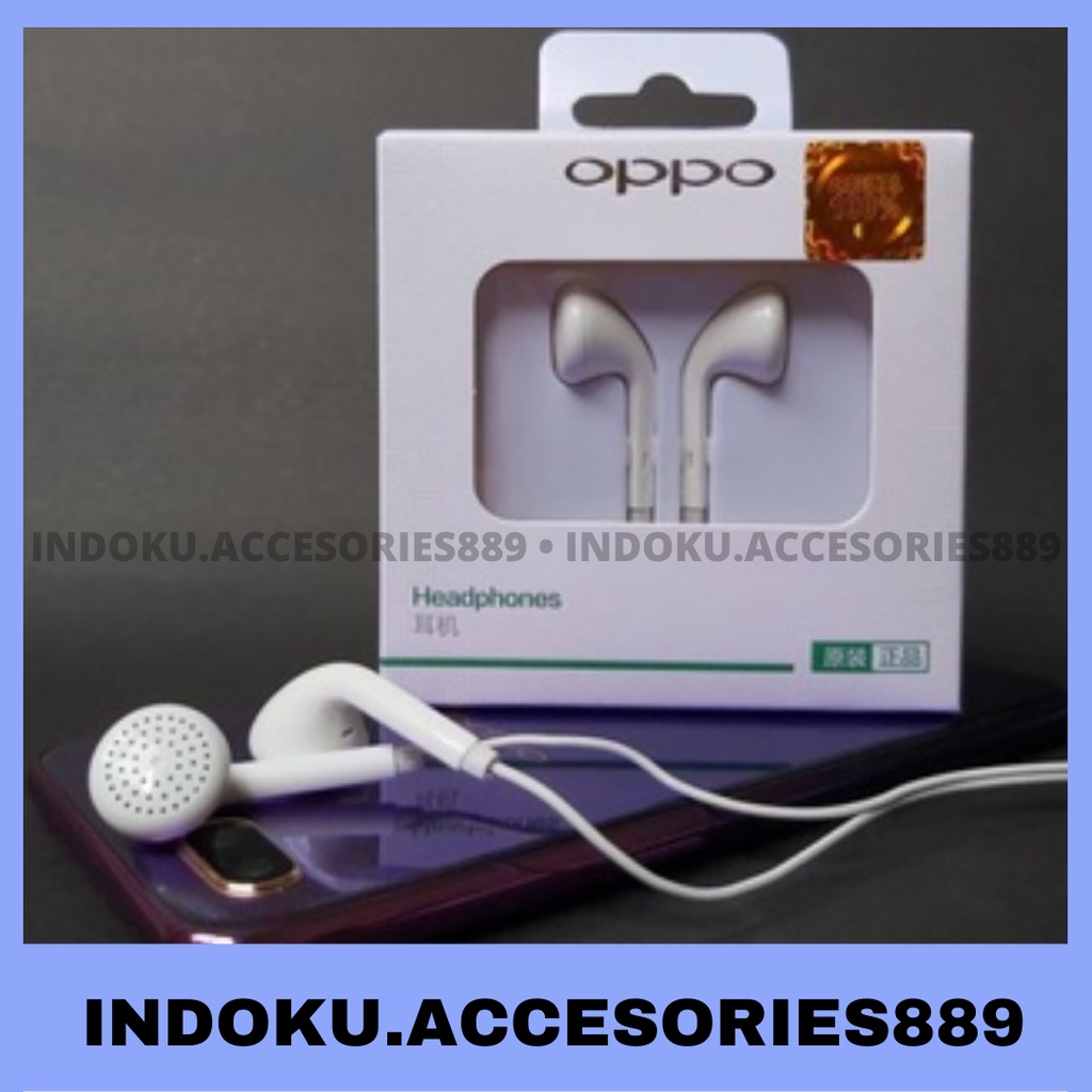 Headset Oppo Original 100% Oppo F9 F7 F5 F5 Plus F3 Plus F1 F1S