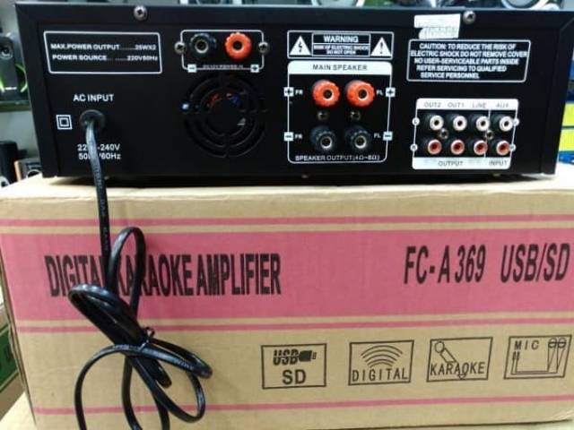 Ampli bluetooth audio fc a369 power mixer amplifier karaoke jr 369  equalizer