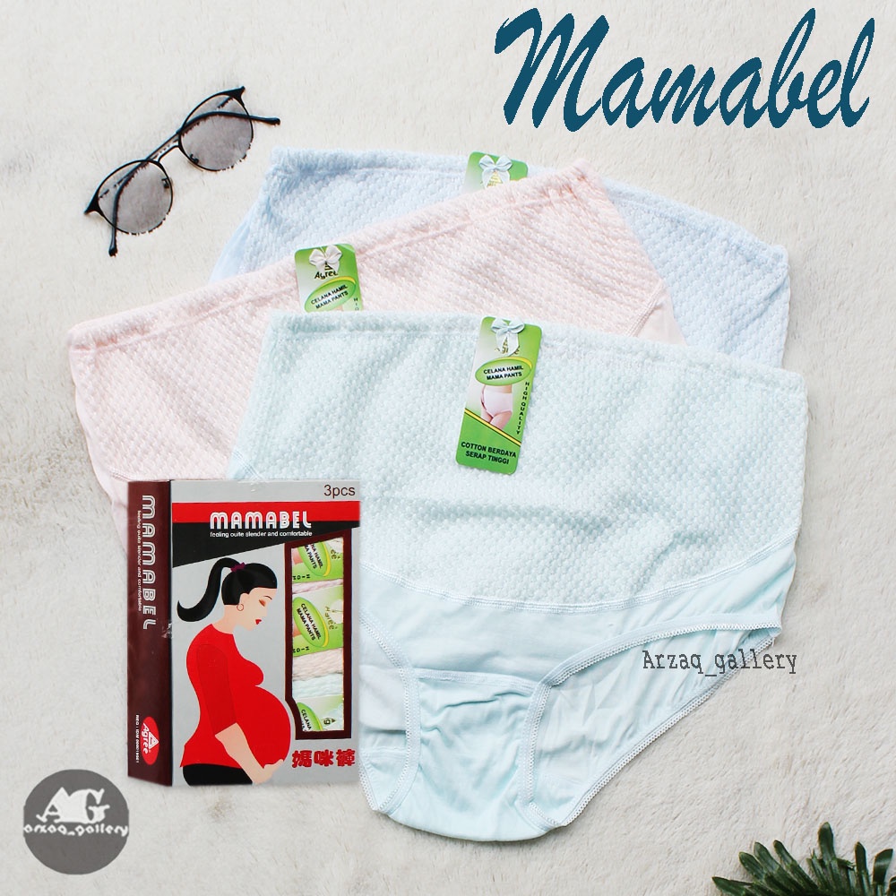 [ 3  pcs ] MAMABEL MERAH | Celana dalam Mamabel hamil | CD hamil Mamabel | cd h500