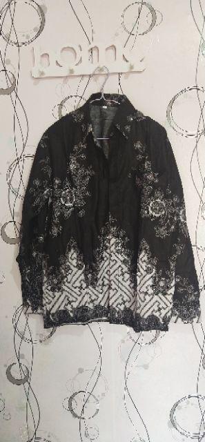 [termurah + Brokat Halus] Couple Batik Ori Hazanda Brokat Pager Bunga Monaka Free Selendang