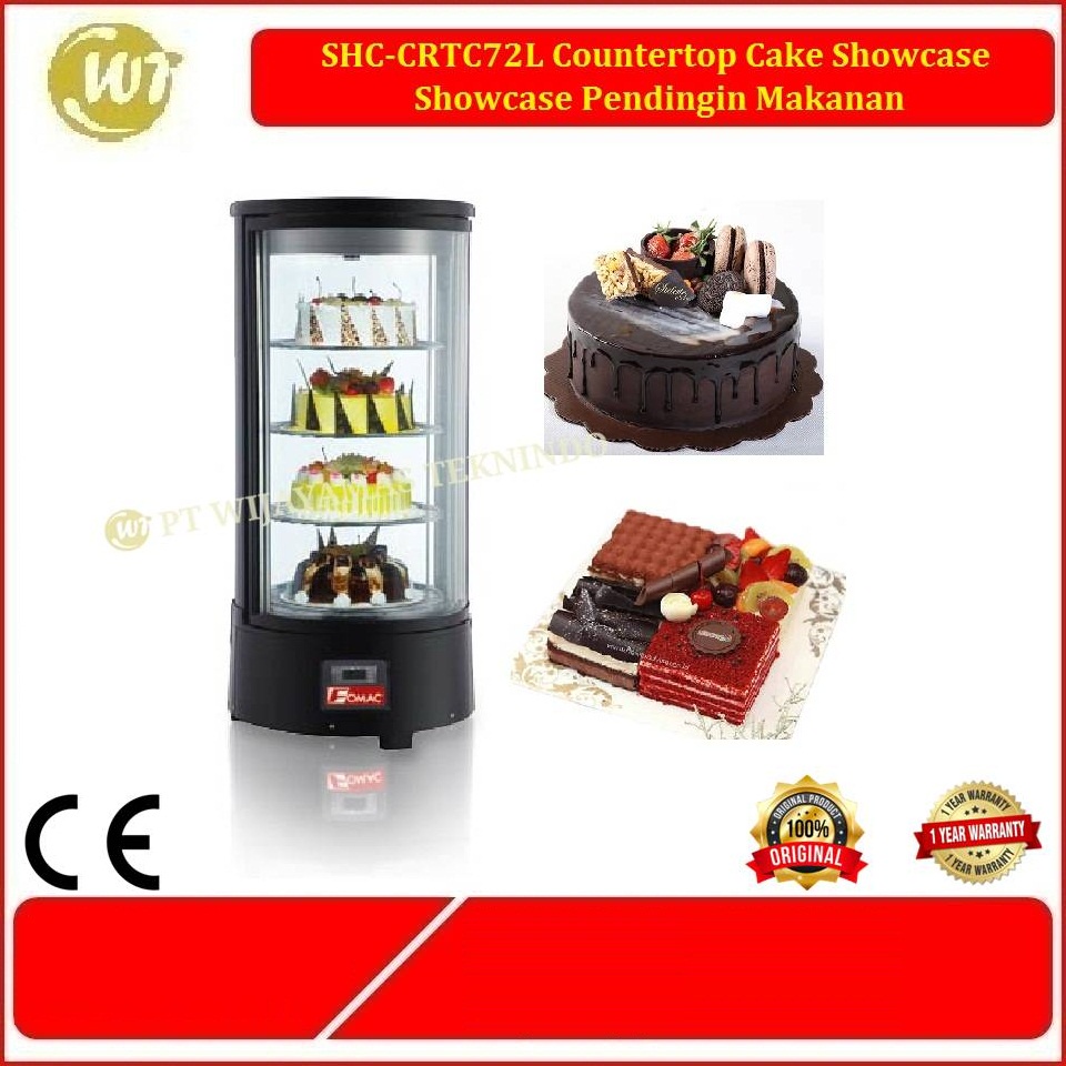 SHC-CRTC72L Countertop Cake Showcase – Showcase Pendingin Makanan
