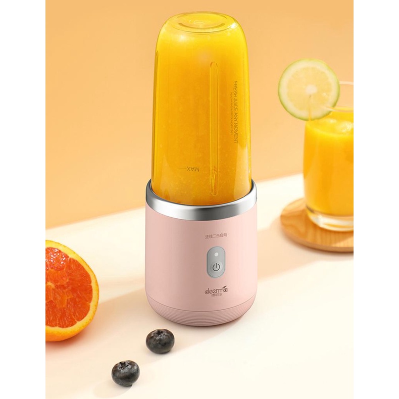 Deerma NU06 / NU05 2in1 Blender Portable Juicer Mini Mixer 400ml Alat Jus Buah Praktis Dimobil kantor rumah