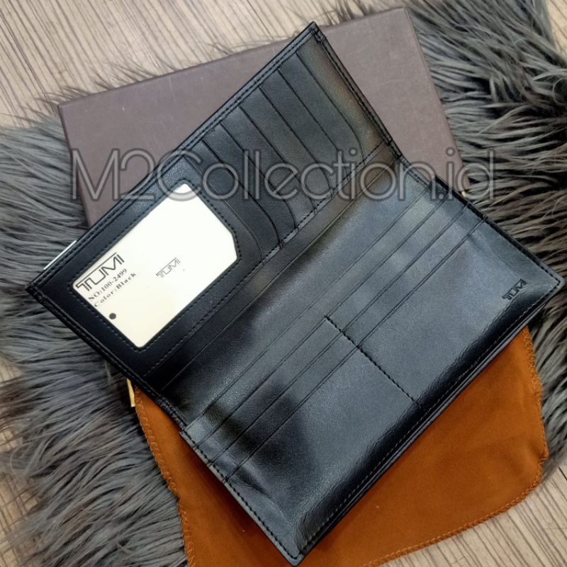 Dompet Tumi Panjang Nylon Black Long Wallet Premium Quality