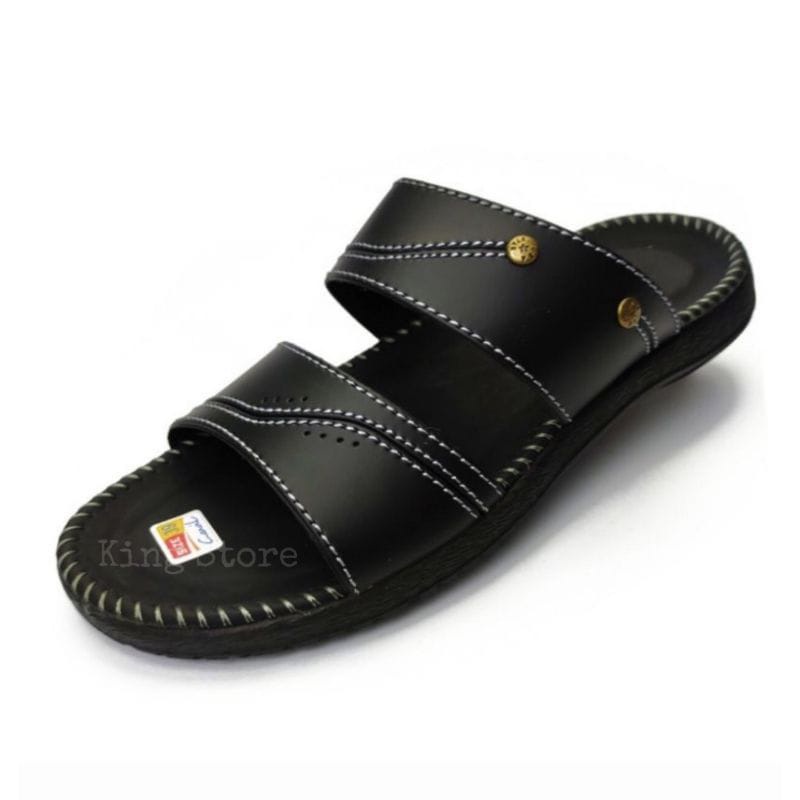 SANDAL KULIT Casual Canvil 01 terbaru