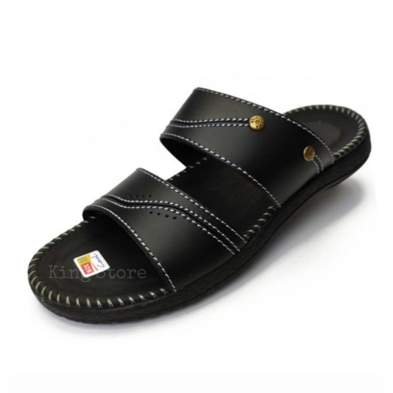 SANDAL KULIT Casual Canvil 01 import terbaru