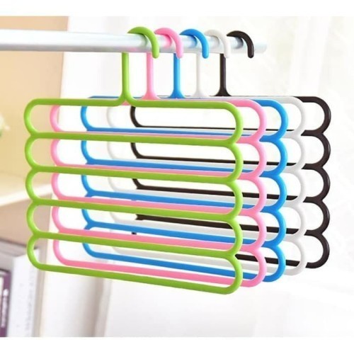 HH05 - Gantungan Baju Hijab Syal Handuk 5in1 Hanger Jilbab Multifungsi