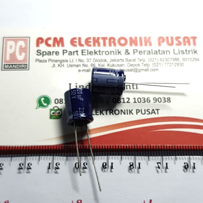 New Elco Panasonic 220uf 50v 220 mikro 50 volt original