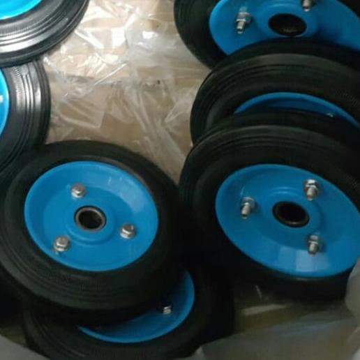roda troli 8" inch ban karet Roda karet troli 8" inch