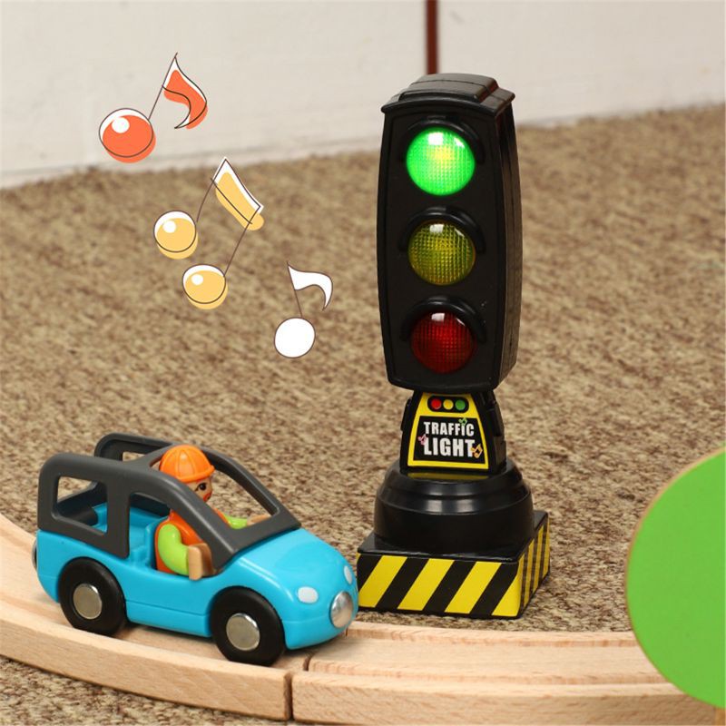 Mary Singing Traffic Light Toy Traffic Signal Model Road Sign Suitable For Brio Train