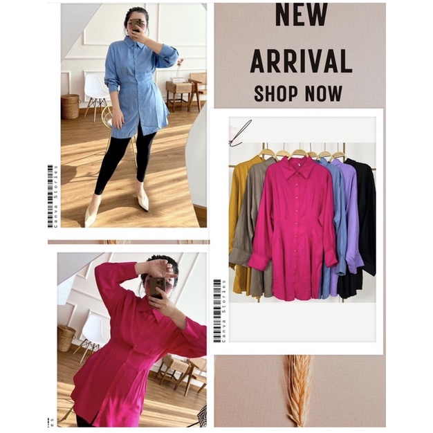 ATASAN FULL COLORS // KEMEJA WARNA WARNI // TOP KANTONG // ATASAN LOKAL BAHAN IMPORT