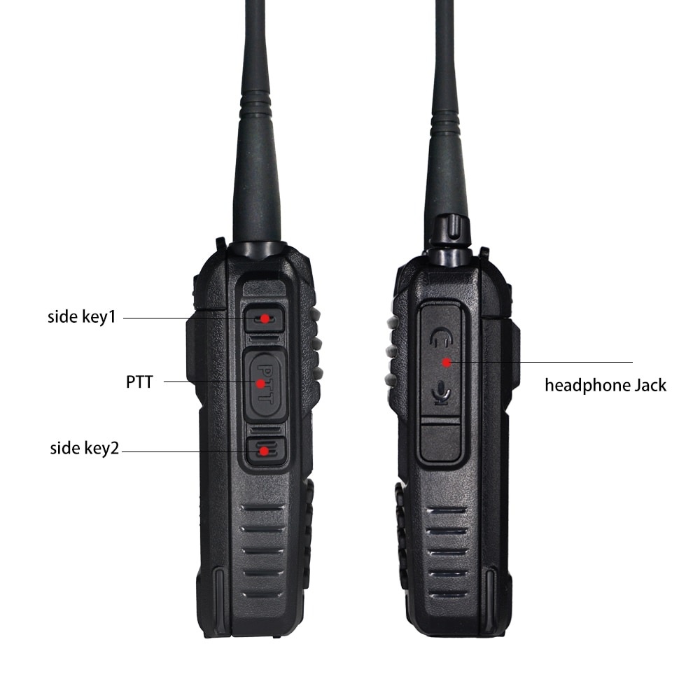 A58S - Tri-Band Two-Way Radio Walkie Talkie IP67 Waterproof - 5W Power