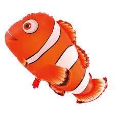 4 BIJI Balon Foil Ikan Nemo termurah – Terlaris dan termurah Mainan Balon Parasit Ikan Nemo Anak