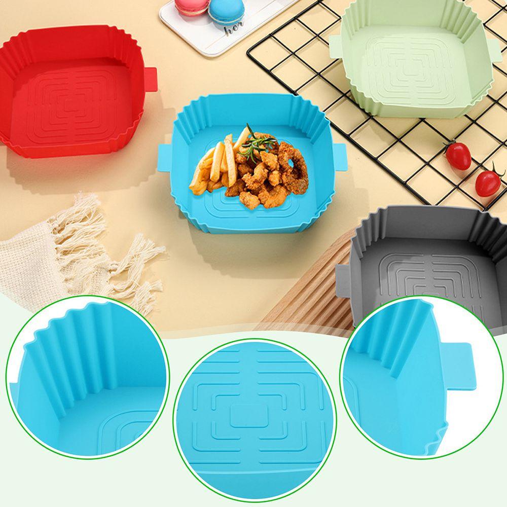 Solighter Air Fryer Silicone Pot Fried Chicken Grill Pan Keranjang Pengganti