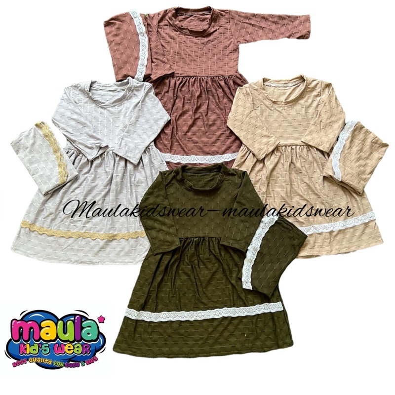 CUCI GUDANG Gamis bayi newborn  - 12 bulan / Gamis anak perempuan  free jilbab murah / gamis strada / arumi RANDOM MODEL DAN WARNA