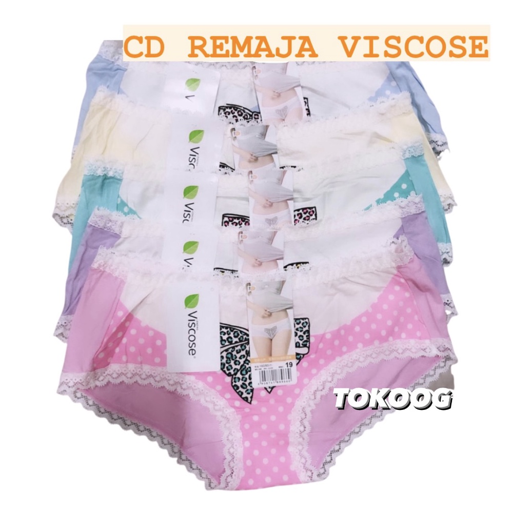 CD PEREMPUAN REMAJA DEWASA ABG ANAK TANGGUNG BAHAN VISCOSE ADEM UNTUK KULIT SENSITIF CELANA DALAM