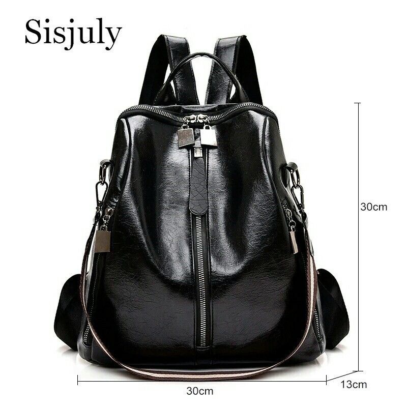 Tas Multifungsi Wanita Ransel Fashion Korean Stylish Kulit Lembut Varian Hitam Coklat