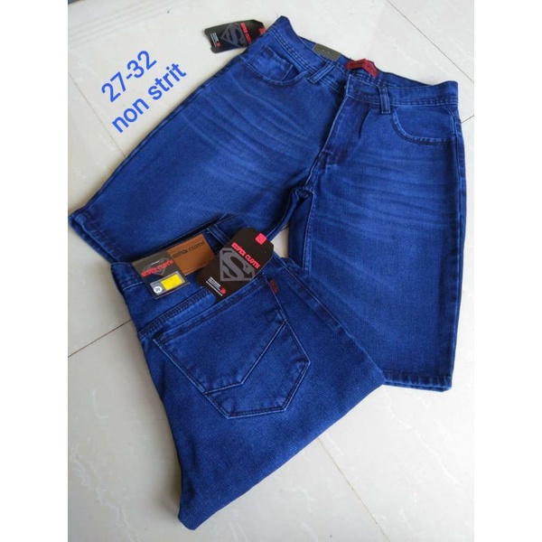 CELANA PENDEK JEANS PRIA DEWASA SOBEK&quot; BAHAN DENIM