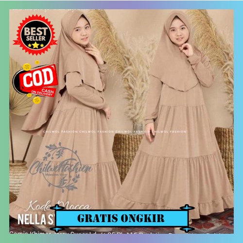 Gamis Anak Perempuan Modern Gamis Anak Set Khimar Gamis Modern 2022 Gamis Syari Set Gamis Anak Syari