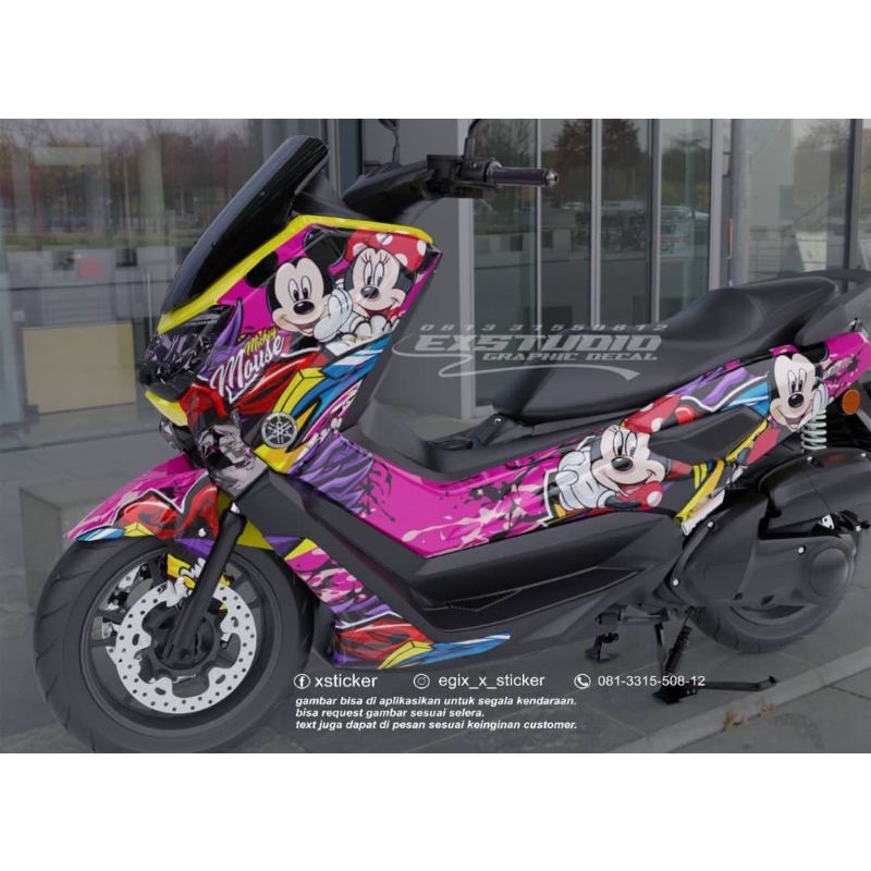 decal nmax pink miki