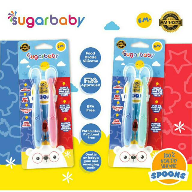 Sugar baby silicon spoon isi 2pcs