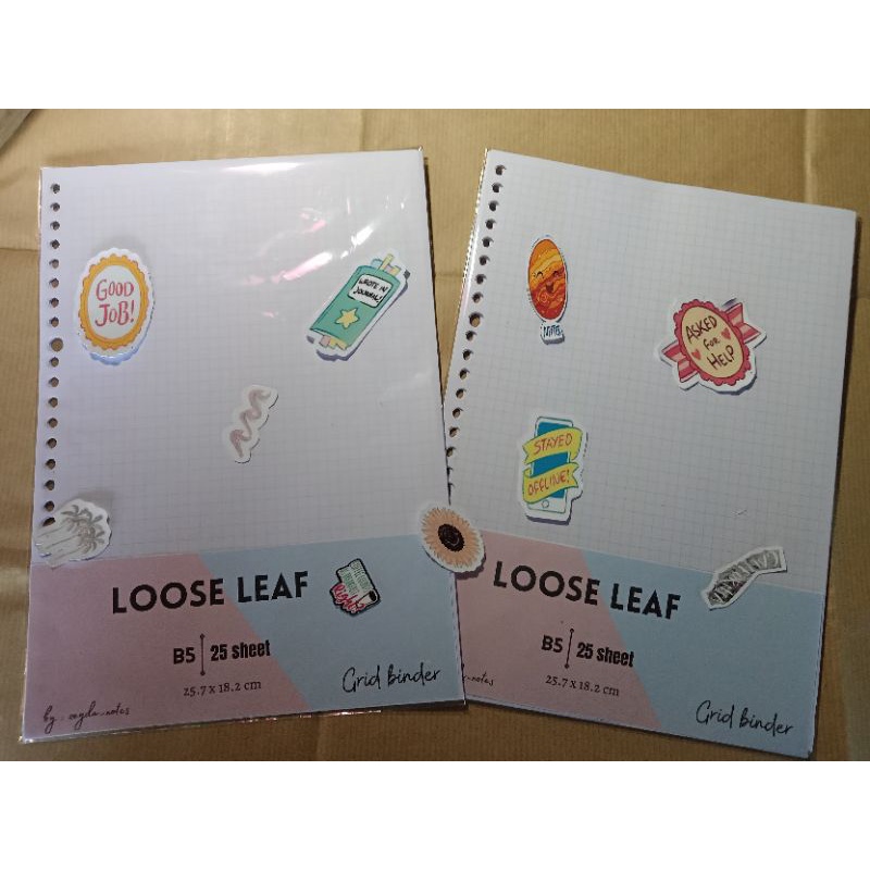

Grid Binder Loose Leaf Ukuran B5 isi 100
