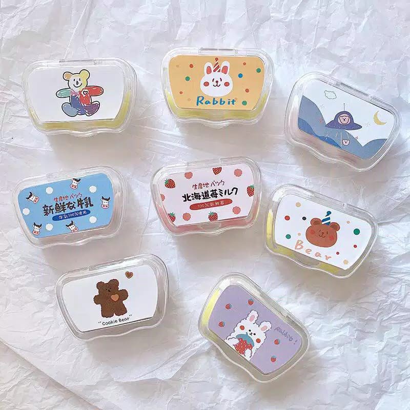 Tempat Softlens Line Tsum Tsum RANDOM / Kotak Softlens Lenscase Lucu