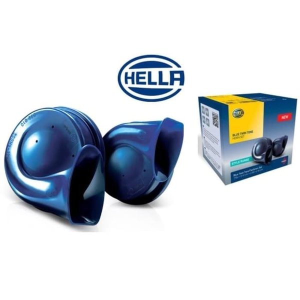 Klakson HELLA Keong Blue Twin Tone Horn Set 12V HELLA