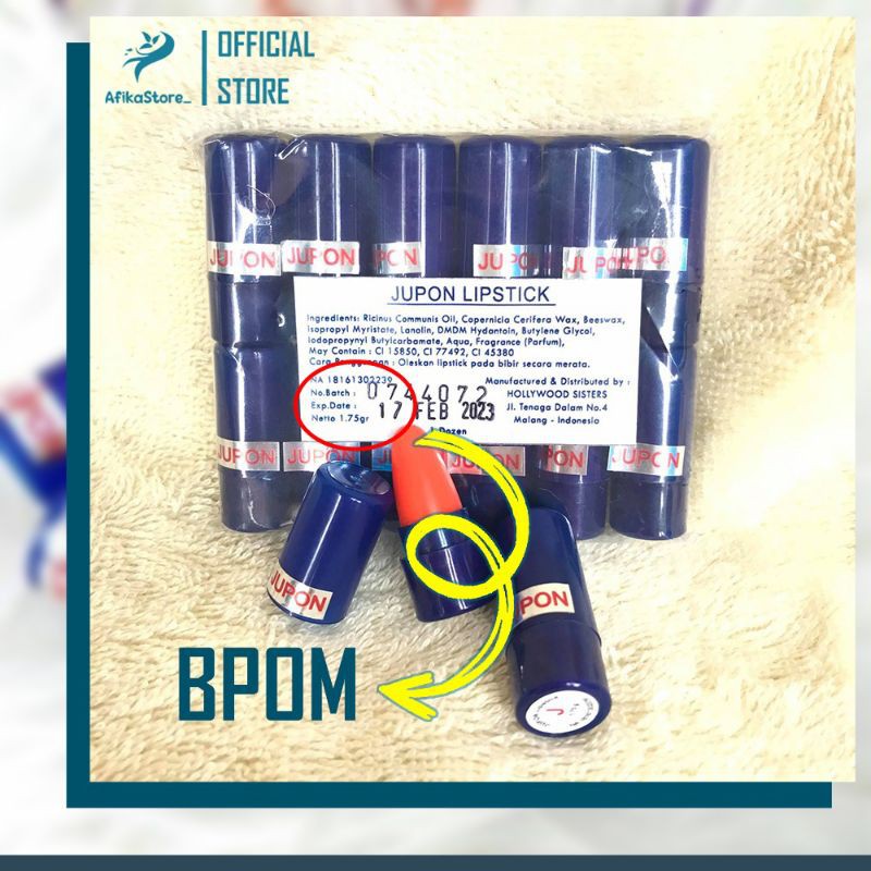 Jupon Pemerah Bibir Alami - Jupon Lipstik - Jupon Mini - Jupon BPOM Original - Memerahkan Bibir