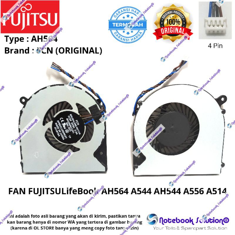 KIPAS COOLING FAN FUJITSU LIFEBOOK AH564 A544 AH544 A556 A514