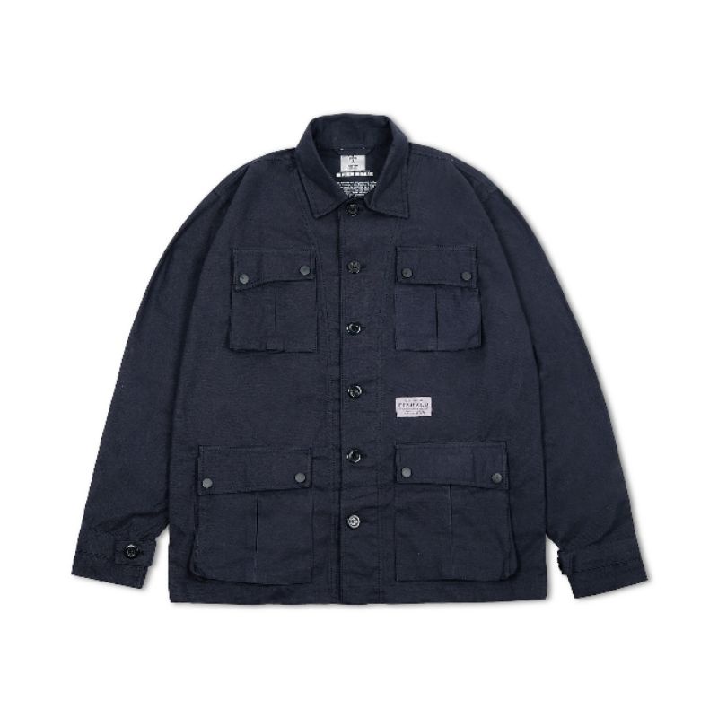 FISHALD FATIGUE BLUES PARKA JACKET - NAVY