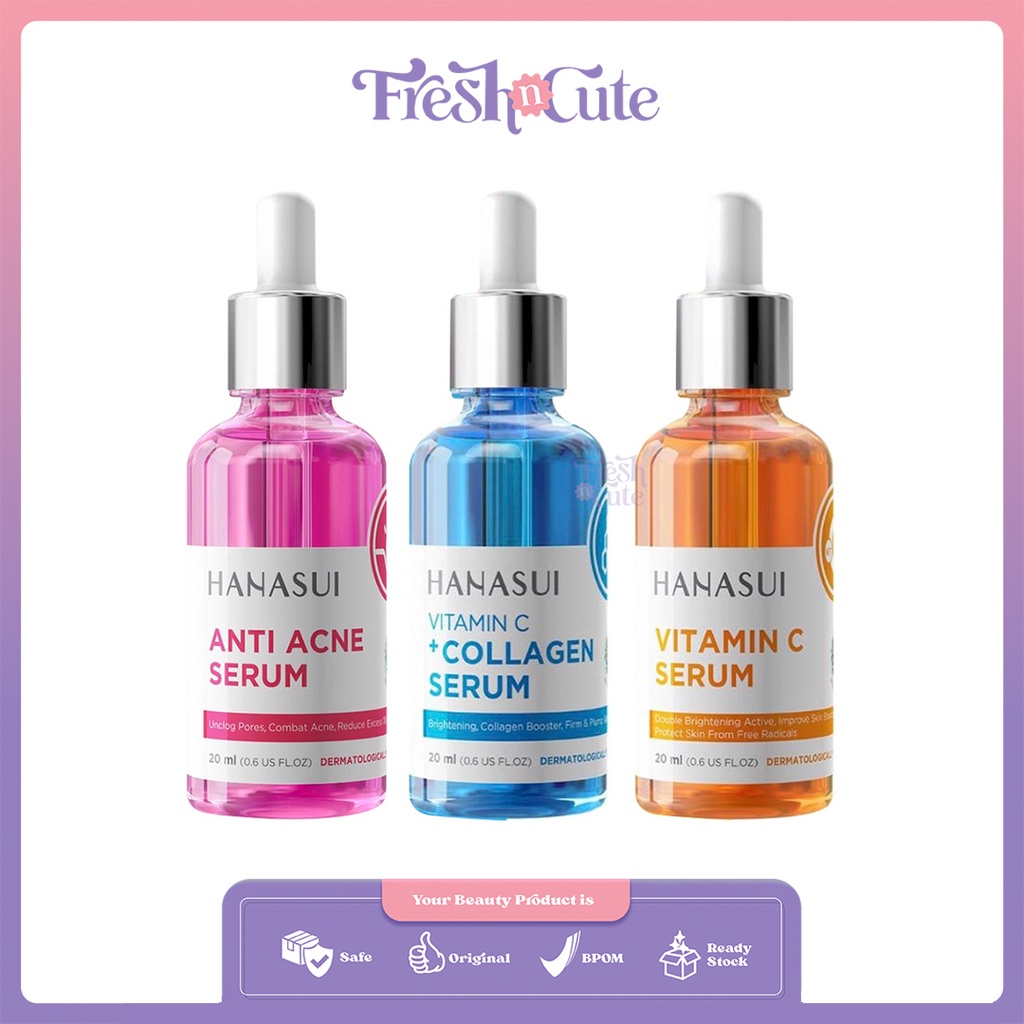 Jual HANASUI Vitamin C Serum Vit C + Collagen Serum Anti Acne