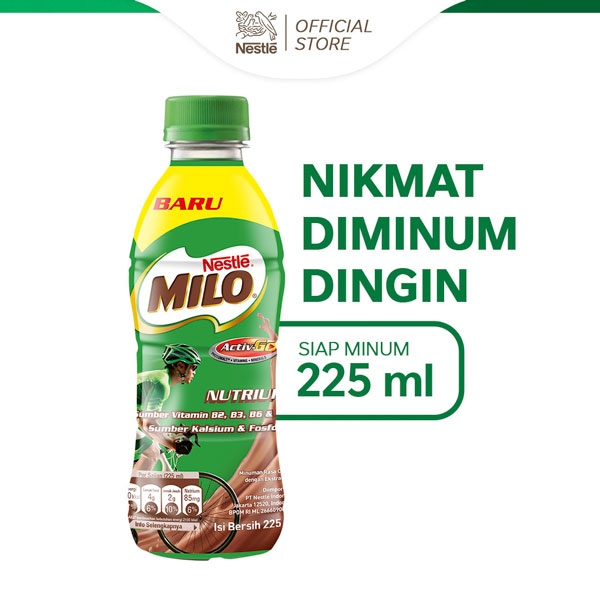 MILO Susu Coklat NUTRI UP Minuman Botol 225ml