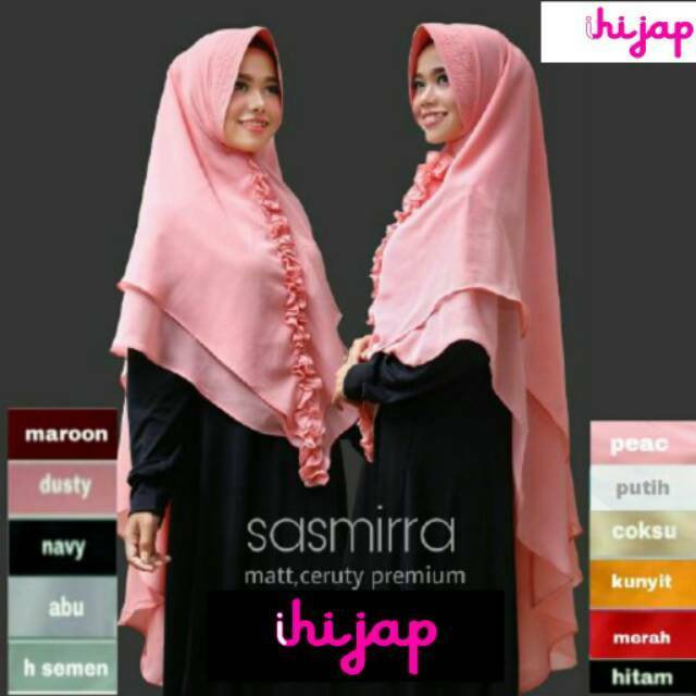 EIC SHOP HijabKerudung hijab bergo Khimar sasmirra jilbab syari masa kini