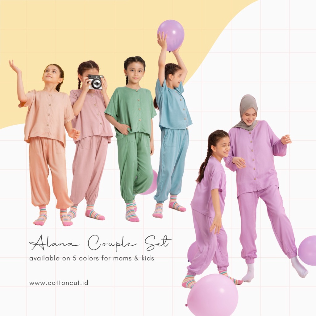 Cottoncut Alana set - Couple Mom n Kids