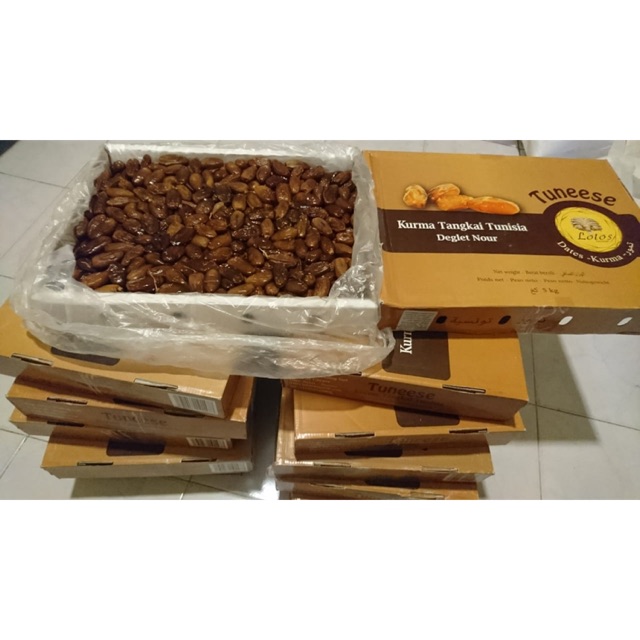 

kurma Tunis Tunisia merk Tuneese jenis basah 5kg harga termurah