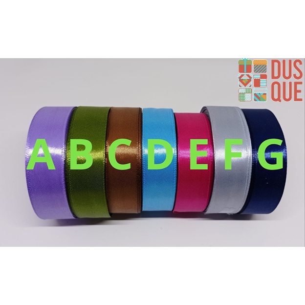 

PITA SATIN DIAMETER 2.5CM DIJUAL 1 METER DAN 5 METER