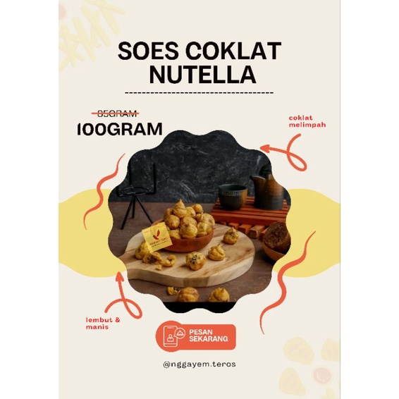 

SOES COKLAT NUTELLA