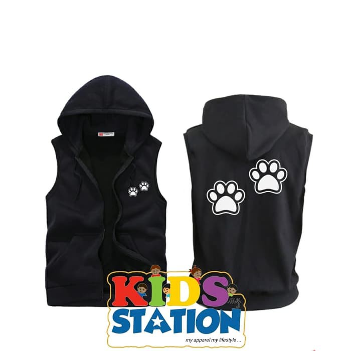 Jaket Rompi Hoodie Anak Anak Paw Scooby Doo by Kids Station