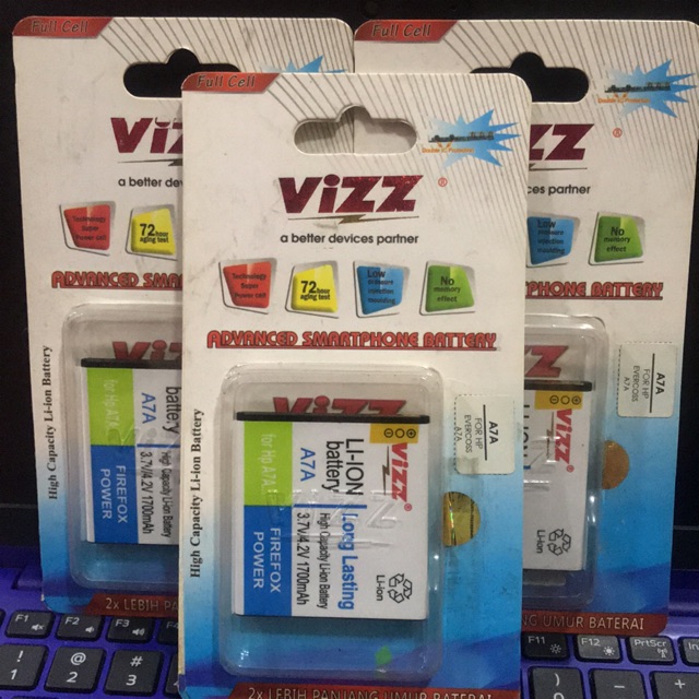 vizz Baterai Original Vizz Evercross A7A double Power