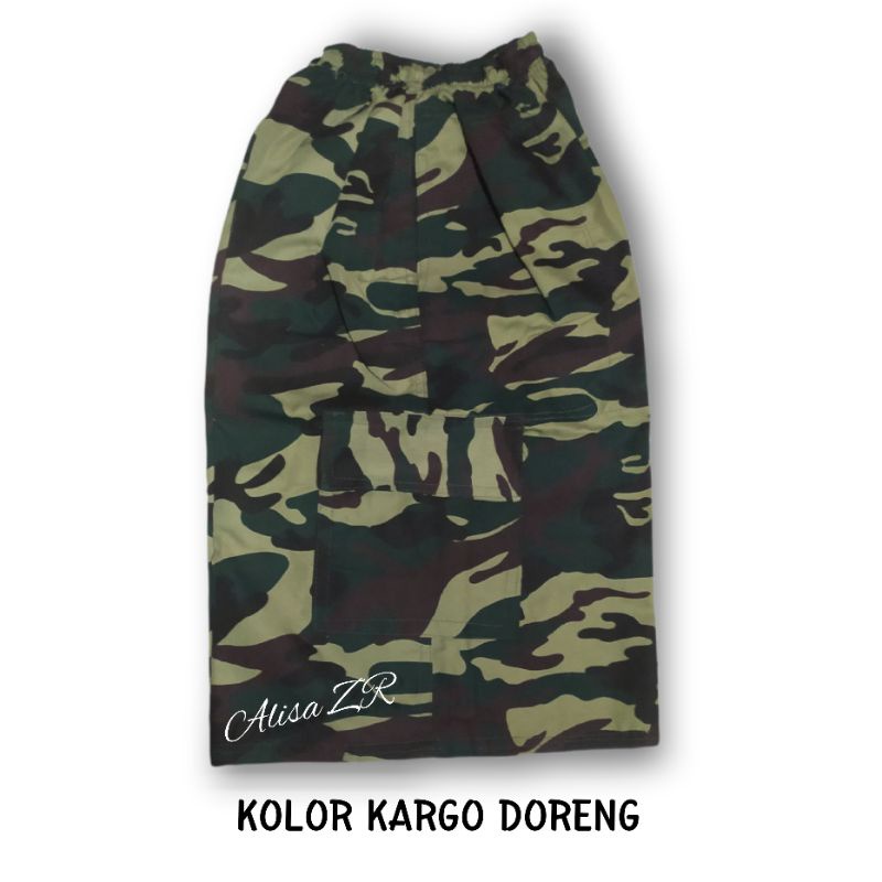 Celana Pendek Cargo Kimpul Doreng Army  Original Terlaris