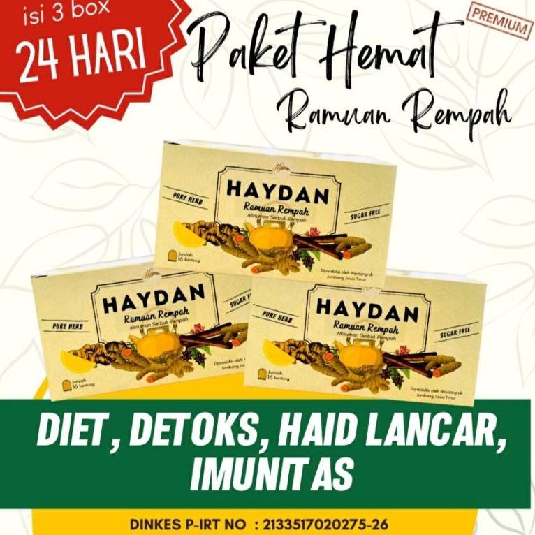 

LANGSUNG ATC.. TEH DETOX | PAKET HAYDAN RR | PAKET HEMAT | JSR | RAMUAN REMPAH 990