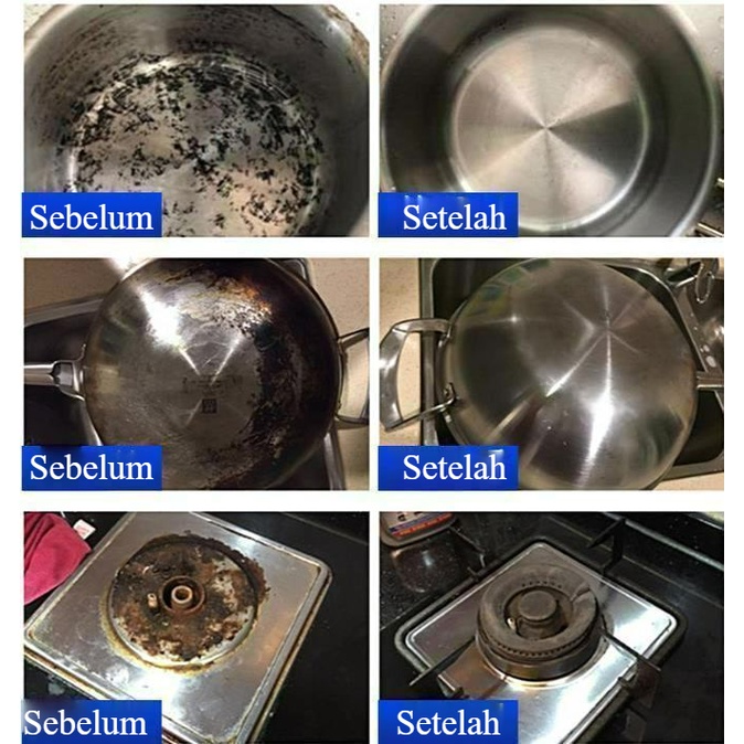 Dapur Multi-Fungsional Krim Dekontaminasi Pot Bawah Polishing Stainless Steel Cleaner Pembersihan Stainless Steel Cream