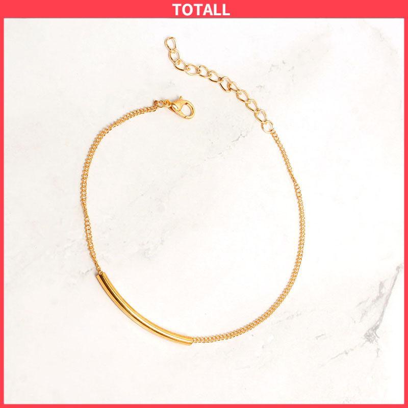 COD Vintage Fashion Metal U Tube Anklet Beach Summer Alloy Anklet-Totall